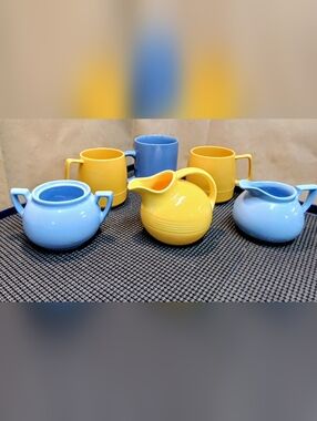 Assorted vintag tableware including Lipton's Tea promotional, Harlequin, Dynex